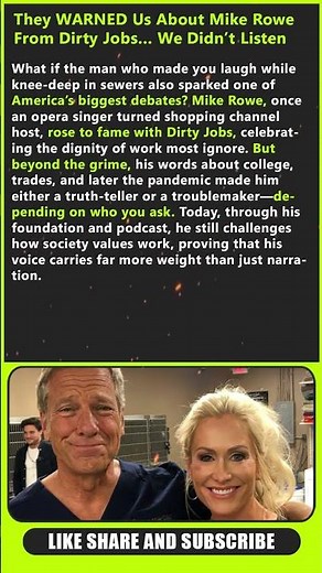 They WARNED Us About Mike Rowe From Dirty Jobs… We Didn’t Listen