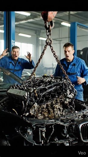 Установка двигателя #car #automobile #carassembly #shorts