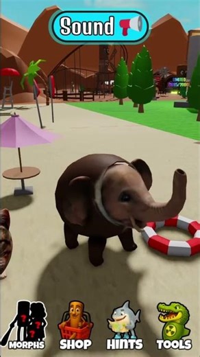 Roblox Elephant Morph: Meet Cocofanto Elephanto! #shorts