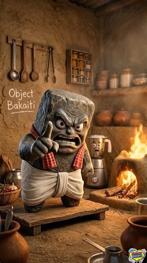 Desi Bartan Ki Bhadas 😂 | Silbatta vs Mixer | Village Comedy Animation #shorts #funny #villagelife