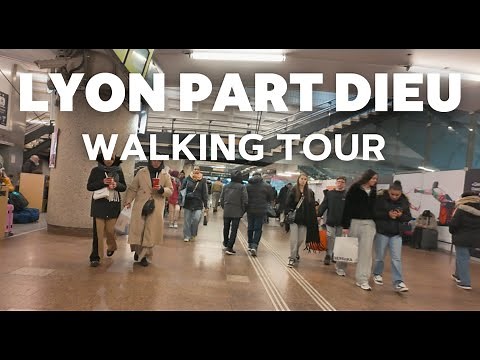 4K Lyon Part Dieu Train Station