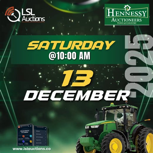  MACHINERY AUCTION CALENDAR 2025! Bidding opportunities with a BUZZ!...