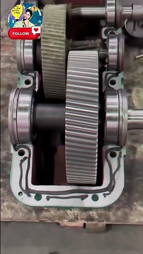 Double helical gearbox