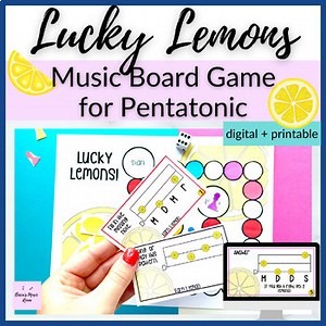 Lucky Lemons // Pentatonic Printable AND Digital Board Game for Solfege