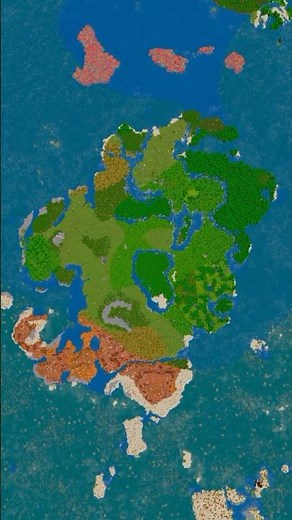 Minecraft Continent Island Seed!