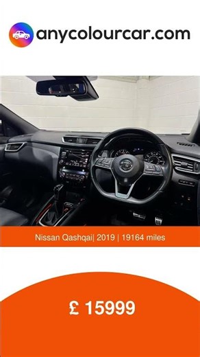 A sleek 2019 Nissan Qashqai SUV in black. Petrol, automatic, and ready