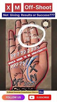X sign, M sign & Life Line Secrets | Palmistry Reveals Powerful Lucky Signs