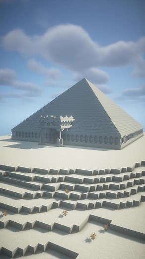 Minecraft Desert Pyramid | Relaxing Timelapse Build Tutorial | #minecraft #tutorial #build #timelapse #satisfing #foryoupage #foryou