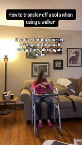 How to transfer off a sofa when using a walker. Still struggling? Reach out today to see how we can help. 567-454-1046 or www.vipseniorcarespecialists.com. Disclaimer: this is not medical advice. Consult your doctor and physical therapist if you are having pain and mobility limitations. #caregiver #caregivers #caregiversupport #caregivertips #healthcare #health #healthcareworkers #pain #geriatrics #falls #fallprevention #parkinsons #rollingwalker #stairs #dementia #homecare #homehealth #wellness