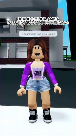 Sempre zuando a amiga #madugames #roblox #brookhaven