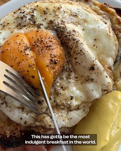 158K views · 1.7K reactions | Ben here with a croque madame that’ll fix any sore heads after a night on the beers. Heaps of cheese, plenty of béchamel, and a lacy fried egg on top. Yeah, it’s a lot. Make sure to look out for the lion mark and use an Egg Recipes egg for the best yolk. #Ad #Mob #BritishLionEggs | Mob | Facebook