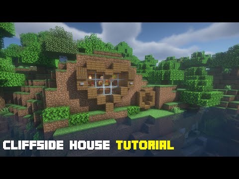 Minecraft | How to Build Cliffside Starter House [Tutorial]