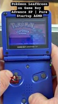 Pokémon LeafGreen on Game Boy Advance SP ASMR #asmr #gaming #pokemon #nintendo #retrogamingshorts