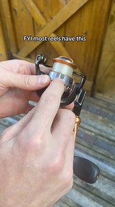 Keep the fishing line on your reel spool tidy! This small plastic tab on your reel is perfect for preventing a tangled mess when you’re done fishing. Don’t forget to use it next time! #fishingtips #takemefishing #fishingline | Take Me Fishing
