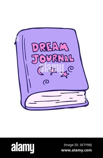 jiggle motion animation of cartoon dream journal Stock Video Footage - Alamy