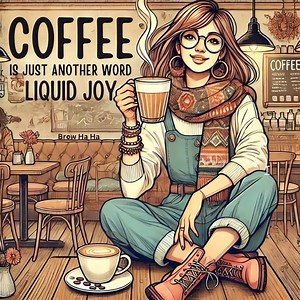 Coffee is just another word for liquid joy | Brew HA HA