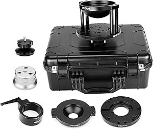 PROAIM Multi Adapter Kit (Mitchell – Euro/Elemac - Bowl) for Camera Rigging. Converts to Bowl-Euro, Bowl-Mitchell, Euro-Mitchell, Mitchell-Bowl. for Dolly, Bazooka, Tripod, Slider, Jib (P-MLAK-01)