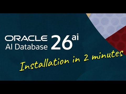 26ai Database Software Install in 2 minutes!