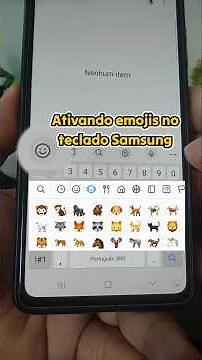 Como Colocar Emoji no Teclado Samsung — #teclado #samsung #emoji