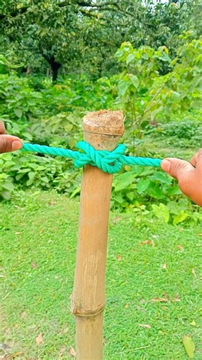 How to Tie a Rope Around Pole Securely | Quick Knot Technique#Shorts#RopeKnot, #LifeHacks#ropetrick