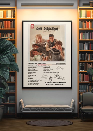 Vintage One Direction up All Night Album Wall Art | 2020s Pop Music Room Wall Mount | Stockholm Style Wall Poster | Unframed Artist Print - Etsy UK