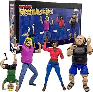 Ultimate Wrestling Crowd Fan Figures Four-Pack [Series 2]