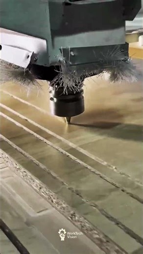High Speed CNC Wood Panel Grooving and Cutting Process