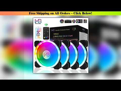Wovibo 120mm Fan RGB Case Fans Argb Mute Cooler Pc Computer 6PIN Cooling 12cm Ventilador