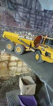 Unique RC Volvo A45G with 45t gravel #rcconstruction #rcliveaction #heavyequipment