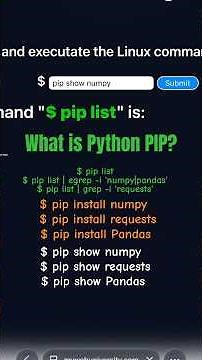 Python 'numpy and pip' Modules (video 1 of 2)