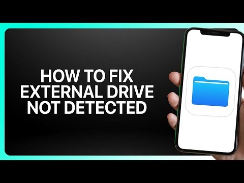 How To Fix “External Drive Not Detected” In iPhone Files App 2025! Tutorial