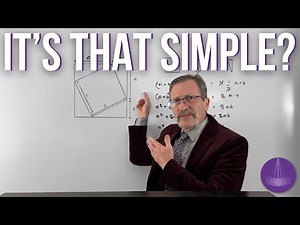 Simple Visual Proof of the Pythagorean Theorem!