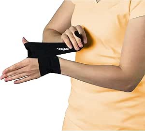 Strive Left Thumb Compression Wrap, Joint Pain Relief and Muscle Recovery for Sports and More, For Men or Women, Reusable, Made in the USA