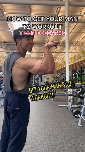 Quick way to get your bf to workout is to boost his confidence by having him train forearms and then compliment him later when he sees results 😏 #fitnessadvice #gymcouple #fyp #foryou #fitnesstips