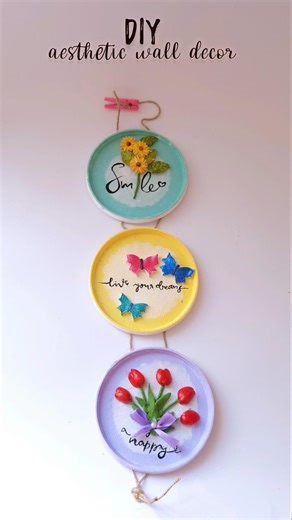 🎀Diy aesthetic wall decor ✨ #diy #craft #viral #shorts #aesthetic #viralvideo #viraltrend#dublagem