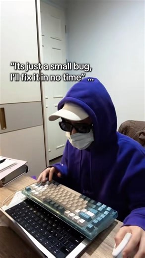 It’s just a small bug… why is it 3AM now 💀#coding #computerscience #bugs #memecoding #programming