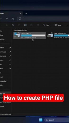 PHP tutorial | create PHP file