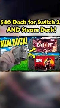 This $40 #NintendoSwitch2 Dock works with Steam Deck TOO! | JSAUX OmniCentro Charger Switch 2 Dock