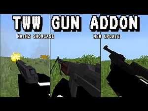 TWW Gun addon Update Beta | 1.21.100-111+ | Bedrock edition | mcpe | Nathz showcase