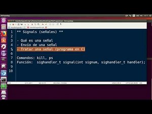 Señales (Signals) en Linux, programar Signal handler en C
