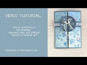 Snowflake splendor gatefold card using Stampin' Up! products
