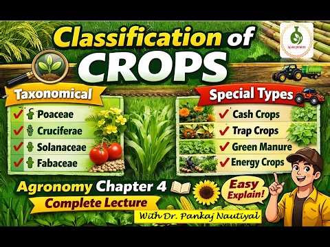 Classification of Crops | Taxonomical & Special Classification | Chapter 4 Complete Lecture