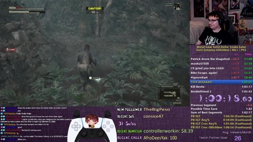 [PS5] MGS3 Delta European Extreme Croc Glitchless attempts | !discord !social [srl]