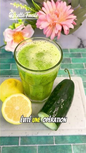 Cucumber and Lemon Detox Juice on an Empty Stomach to Hydrate the Body and Cleanse the System