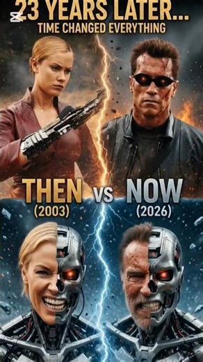 Terminator 3 Cast: Then vs Now (2003 vs 2026) 🤖🦾 #shorts #movie #video #kinoedgetv