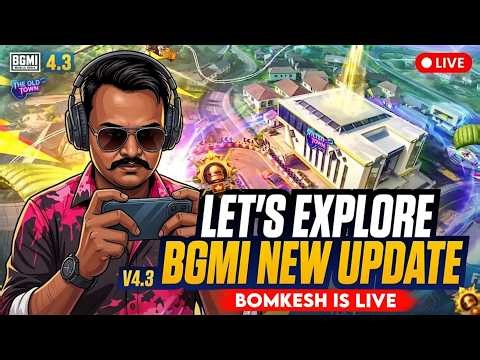 4.3.0 BGMI NEW UPDATE IS HERE - MIDNIGHT STREAM || BOMKESH IS LIVE || #bgmi #shorts #facecam