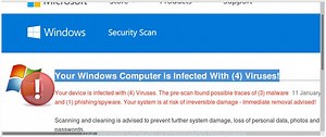 How to remove “Your Windows Computer is Infected” pop-up scam [Chrome, Firefox, IE, Edge]