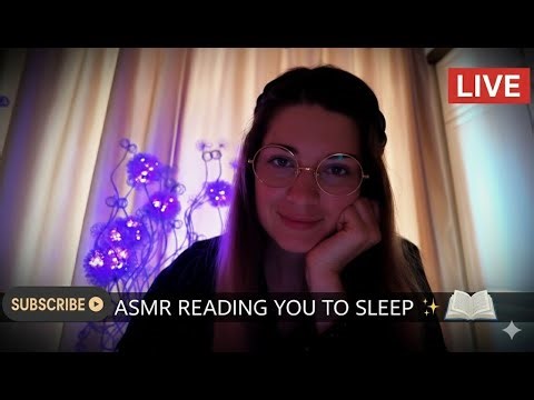 🔴 LIVE ASMR READING YOU TO SLEEP 📖✨ DEEP RELAXATION & WHISPERS 😴💤