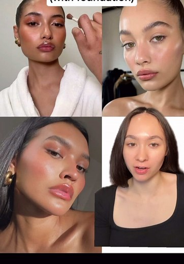 Glass Skin 101 with @zoekimkenealy but with foundation edition 'cause we love to wear makeup 'round here 💄 Zoe wears #SoftLit Naturally Luminous Longwear Foundation in '125' applied with the Foundation Brush 145 and it's giving an all-day soft & supple glow that hydrates without the grease 🌟 Pro Tip: Tap #Invisimatte Instant Setting & Blotting Powder anywhere & everywhere you want a lil’ extra blurring ☁️ ✨Medium coverage formula ✨Water, sweat, and transfer-resistant ✨Feels lightweight, allowi
