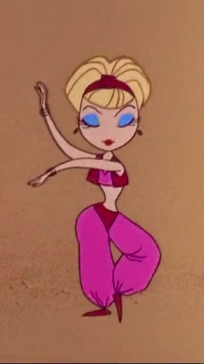 I Dream of Jeannie Cartoon and Theme Song in the 1960s